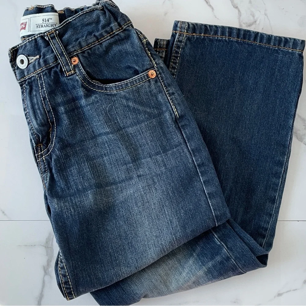 Levi’s 514 straight leg child’s 10 regular 25” x 25” whiskering